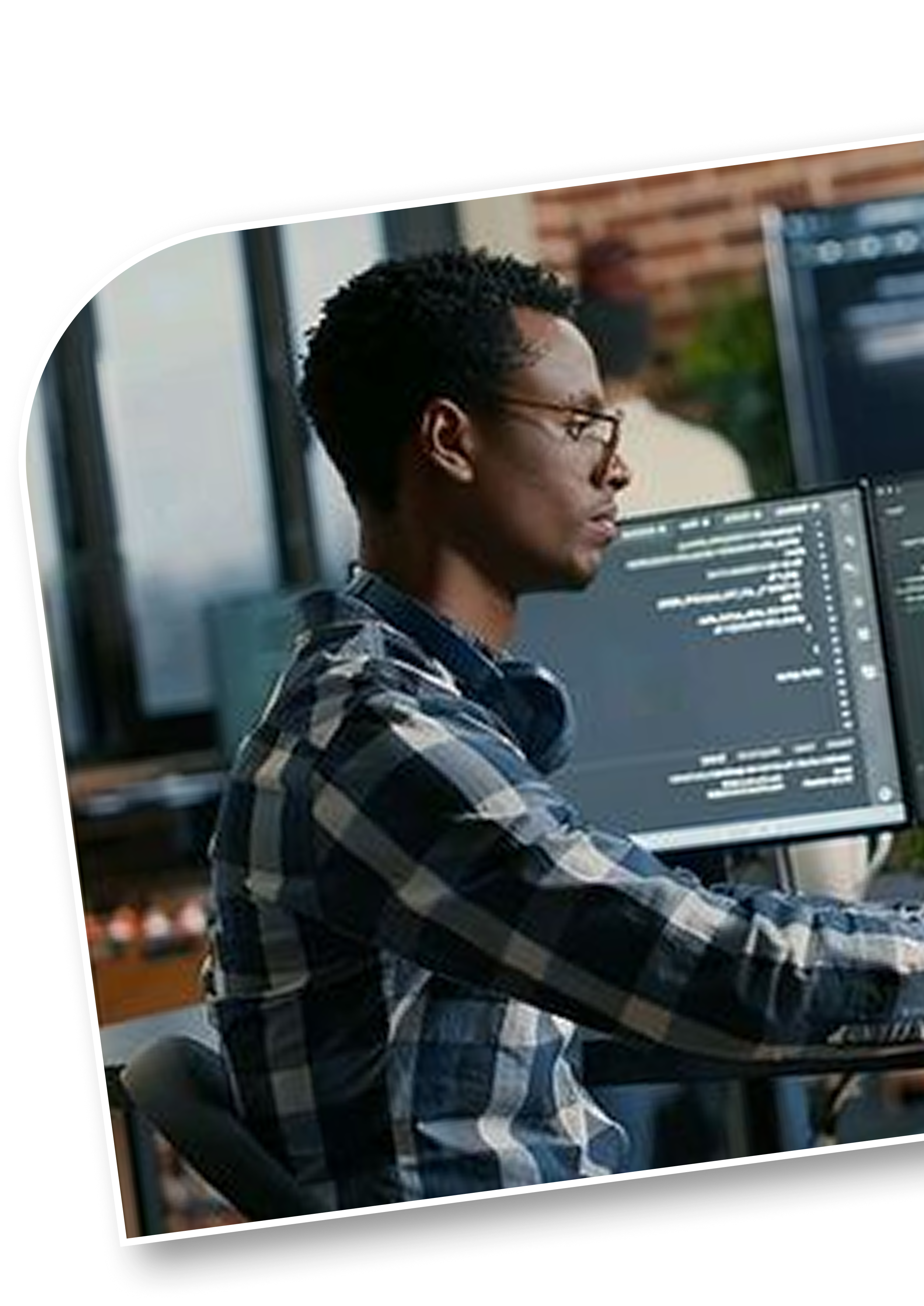 Man at computer